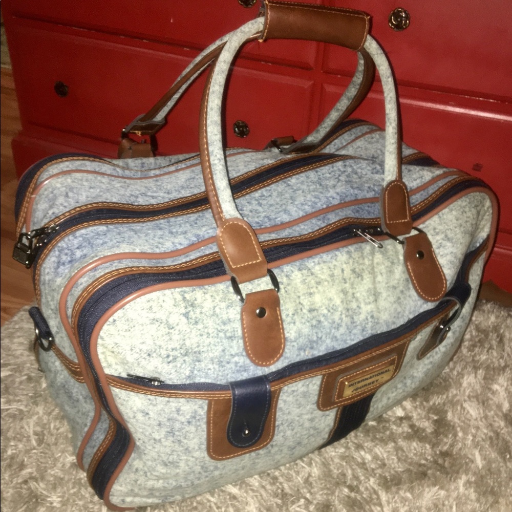 Vintage International Journey Denim Luggage Bag